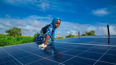 Solar panel in Mauritania